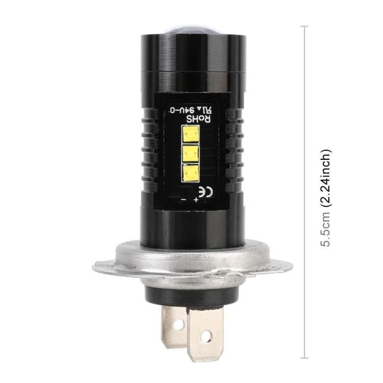 CRP2987_3.webp 2 PCS H7 DC12V 4.3W 6000K 500LM Car Fog Lights with 12LEDs SMD-2525 - Image 4