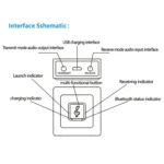 BM5 2 in 1 Bluetooth 4.2 Transmitter and Receiver - Image 6