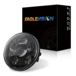 EagleVision DC9-30V 35W 6000K 4000LM 5.75 inch Round Motorcycle 6LEDs Headlight for Harley-Davidson - Image 2