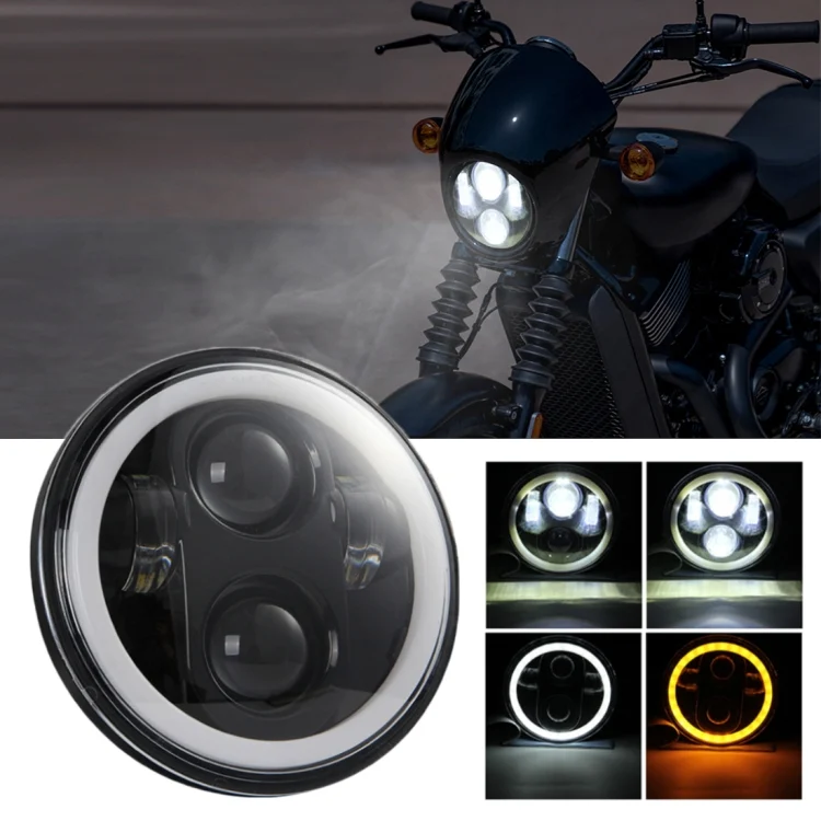 CRP3001.webp EagleVision DC9-30V 35W 6000K 4000LM 5.75 inch Round Motorcycle LED Headlight with Angel Eye for Harley-Davidson - Image 1