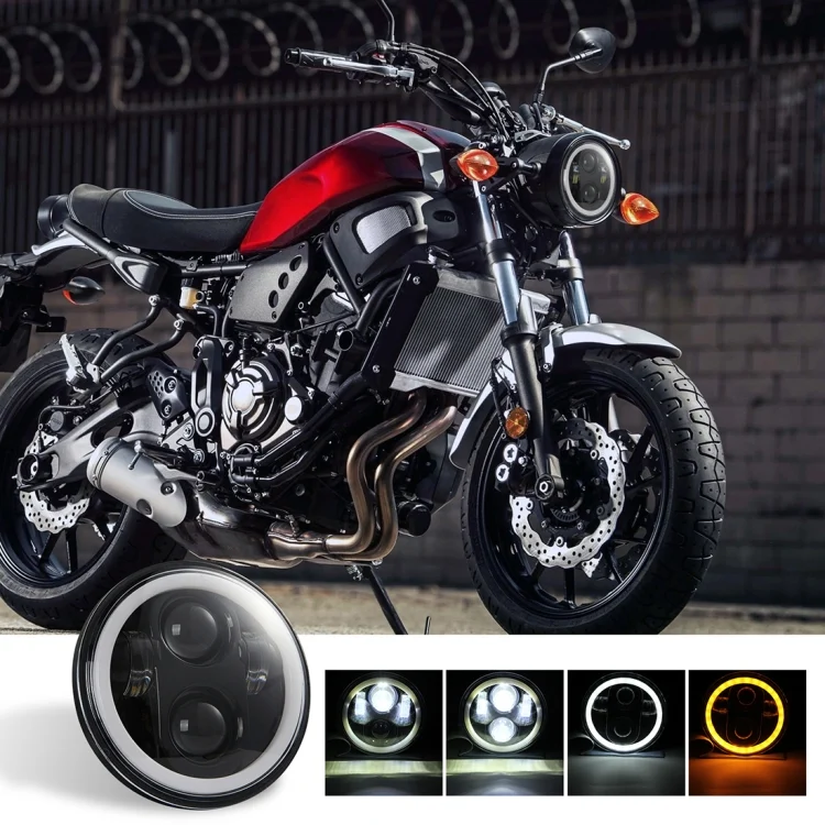 CRP3001_10.webp EagleVision DC9-30V 35W 6000K 4000LM 5.75 inch Round Motorcycle LED Headlight with Angel Eye for Harley-Davidson - Image 11