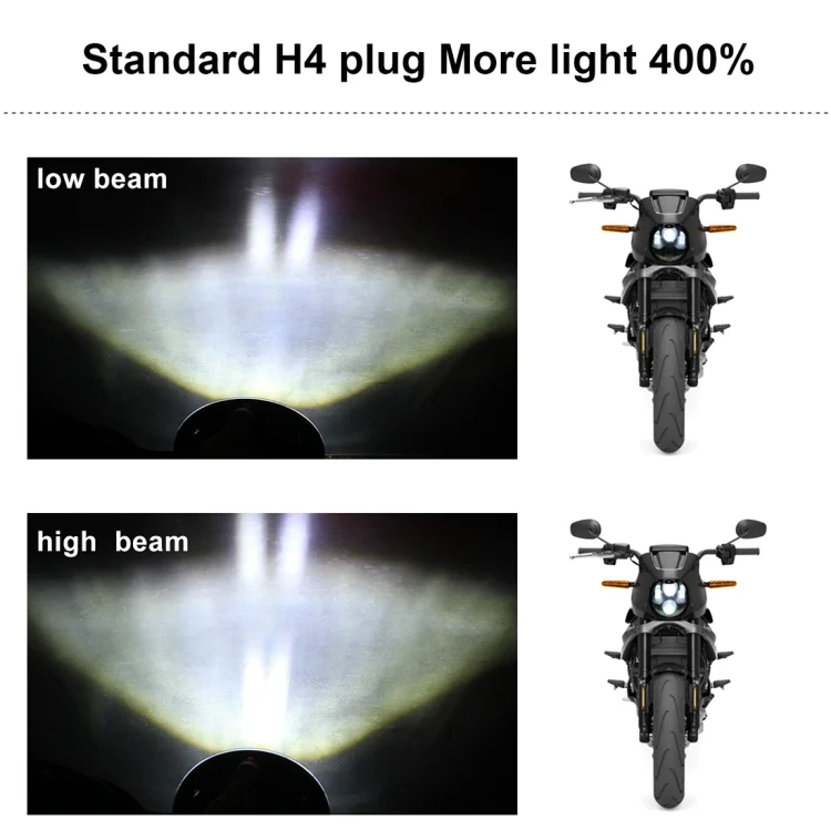 CRP3001_6.webp EagleVision DC9-30V 35W 6000K 4000LM 5.75 inch Round Motorcycle LED Headlight with Angel Eye for Harley-Davidson - Image 7