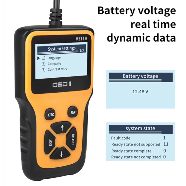 CRP3108_3.webp V311A Car Handheld V1.1 OBD2 Fault Detector OBD2 Diagnostic Tool - Image 4