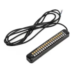 105mm DC12-24V / 1.6W Motorcycle LED Dynamic Blinker Side Lights Flowing Water Brake Lamp Turn Signal Light, Cable Length: 1m - Image 2