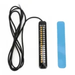 105mm DC12-24V / 1.6W Motorcycle LED Dynamic Blinker Side Lights Flowing Water Brake Lamp Turn Signal Light, Cable Length: 1m - Image 6