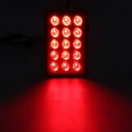 DC12V 1W Car Square Highlight Brake Lights Reversing Light with 15LEDs SMD-3528 - Image 4
