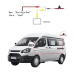 PZ466 Car Waterproof 170 Degree Brake Light View Camera for Ford Transit 2014-2015 - Image 9