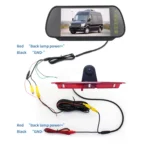 PZ466 Car Waterproof 170 Degree Brake Light View Camera + 7 inch Rearview Monitor for Ford Transit 2014-2015 - Image 9