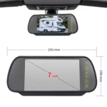 PZ470 Car Waterproof 170 Degree Brake Light View Camera + 7 inch Rearview Monitor for Volkswagen T5 / T6 2010-2017 - Image 2