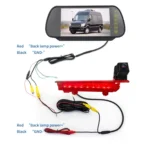 PZ470 Car Waterproof 170 Degree Brake Light View Camera + 7 inch Rearview Monitor for Volkswagen T5 / T6 2010-2017 - Image 7