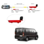 PZ470 Car Waterproof 170 Degree Brake Light View Camera + 7 inch Rearview Monitor for Volkswagen T5 / T6 2010-2017 - Image 9