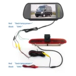 PZ472 Car Waterproof 170 Degree Brake Light View Camera + 7 inch Rearview Monitor for Fiat / Opel - Image 7