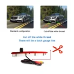 PZ473 Car Waterproof 170 Degree Brake Light View Camera for Volkswagen T6 Single Door - Image 9