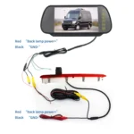 PZ473 Car Waterproof 170 Degree Brake Light View Camera + 7 inch Rearview Monitor for Volkswagen T6 Single Door - Image 7