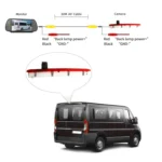 PZ473 Car Waterproof 170 Degree Brake Light View Camera + 7 inch Rearview Monitor for Volkswagen T6 Single Door - Image 9