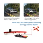 PZ473 Car Waterproof 170 Degree Brake Light View Camera + 7 inch Rearview Monitor for Volkswagen T6 Single Door - Image 10