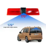 PZ476 Car Waterproof 170 Degree Brake Light View Camera + 7 inch Rearview Monitor for Volkswagen Caddy 2013-2015 - Image 6