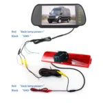 PZ476 Car Waterproof 170 Degree Brake Light View Camera + 7 inch Rearview Monitor for Volkswagen Caddy 2013-2015 - Image 7