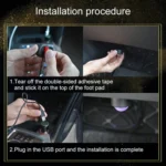 Universal Car  LED Atmosphere Lights Emergency Foot Light Voice Control Version - Image 5