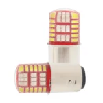 2 PCS 1157 DC12V / 1.1W Motorcycle / Car LED Double Color Flashing Light Turn Signal / Brake Lamp with 42LEDs SMD-3014 Lamp Beads - Image 2