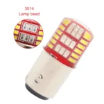 2 PCS 1157 DC12V / 1.1W Motorcycle / Car LED Double Color Flashing Light Turn Signal / Brake Lamp with 42LEDs SMD-3014 Lamp Beads - Image 4