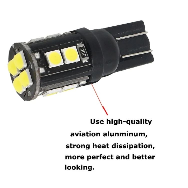 CRP3515_5.webp 10 PCS T10/168/194 DC12V / 1W / 6000K / 60LM Car Decoding Clearance Lights with 12LEDs SMD-3030 Lamp Beads - Image 6