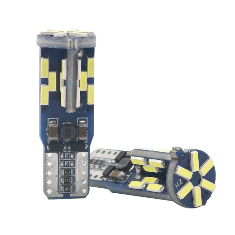 CRP3517_1.webp 10 PCS T10 DC12V / 3W / 6000K / 180LM Car Canbus Decoding LED Clearance Lights with 30LEDs SMD-4041 Lamp Beads - Image 2