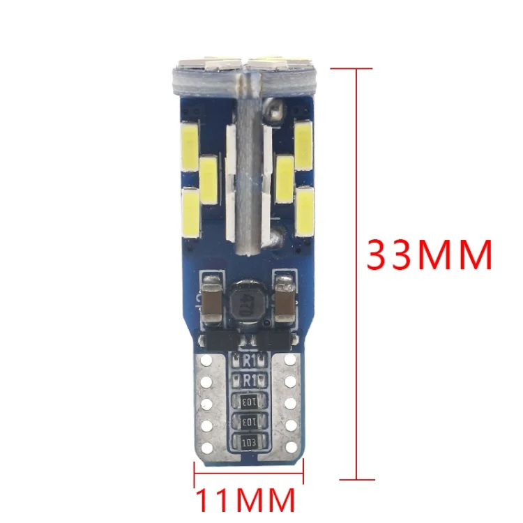 CRP3517_4.webp 10 PCS T10 DC12V / 3W / 6000K / 180LM Car Canbus Decoding LED Clearance Lights with 30LEDs SMD-4041 Lamp Beads - Image 5