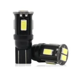 10 PCS T10 DC12V / 1.5W / 6000K / 80LM Car Decoding LED Clearance Lights with 6LEDs SMD-5630 Lamp Beads - Image 2