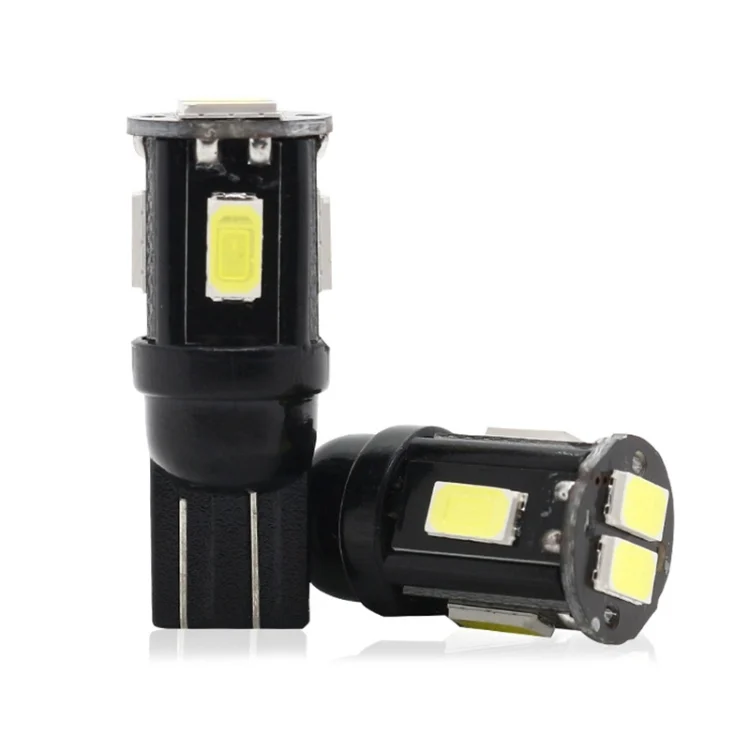 CRP3518_1.webp 10 PCS T10 DC12V / 1.5W / 6000K / 80LM Car Decoding LED Clearance Lights with 6LEDs SMD-5630 Lamp Beads - Image 2