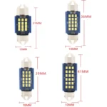 2pcs 31mm DC12-24V / 1W / 6000K / 60LM 12LEDs SMD Car Reading Lamp Dome Light - Image 5