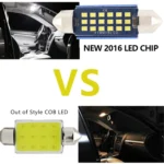 2pcs 31mm DC12-24V / 1W / 6000K / 60LM 12LEDs SMD Car Reading Lamp Dome Light - Image 6