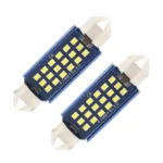 2pcs 41mm DC12-24V / 1W / 6000K / 60LM 18LEDs SMD Car Reading Lamp Dome Light
