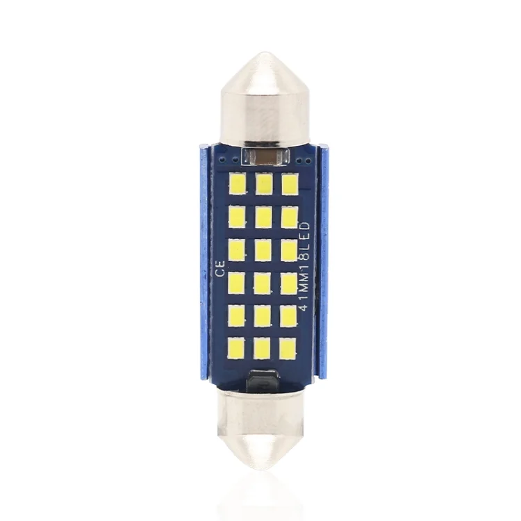 CRP35214_1.webp 2pcs 41mm DC12-24V / 1W / 6000K / 60LM 18LEDs SMD Car Reading Lamp Dome Light - Image 2