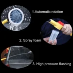 Car Cleaning Tools Chenille Automatic Rotating Car Wash Brush, Style: Single Water Brush - Image 11