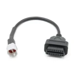 Motorcycle OBD Female to 4PIN Connector Cable for Yamaha