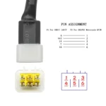 DELPHI Motorcycle OBD Female to 6PIN Connector Cable - Image 5