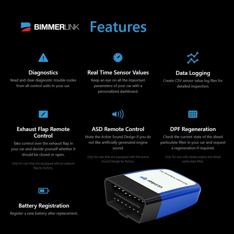 CRP3541_2.webp Vgate VLINKER BM V2.2 Bluetooth 3.0 Android Phone Car OBD Fault Diagnosis Detector - Image 3