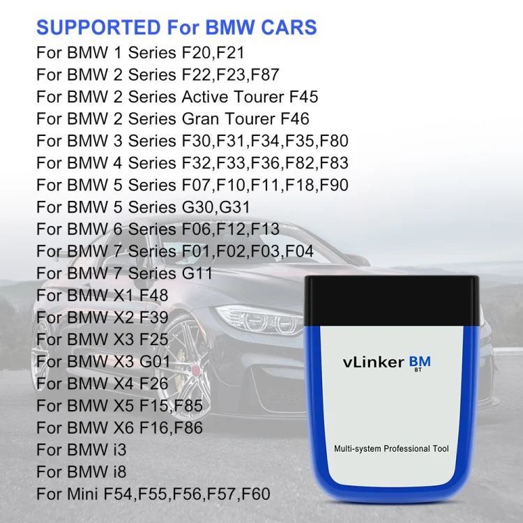 CRP3541_7.webp Vgate VLINKER BM V2.2 Bluetooth 3.0 Android Phone Car OBD Fault Diagnosis Detector - Image 8