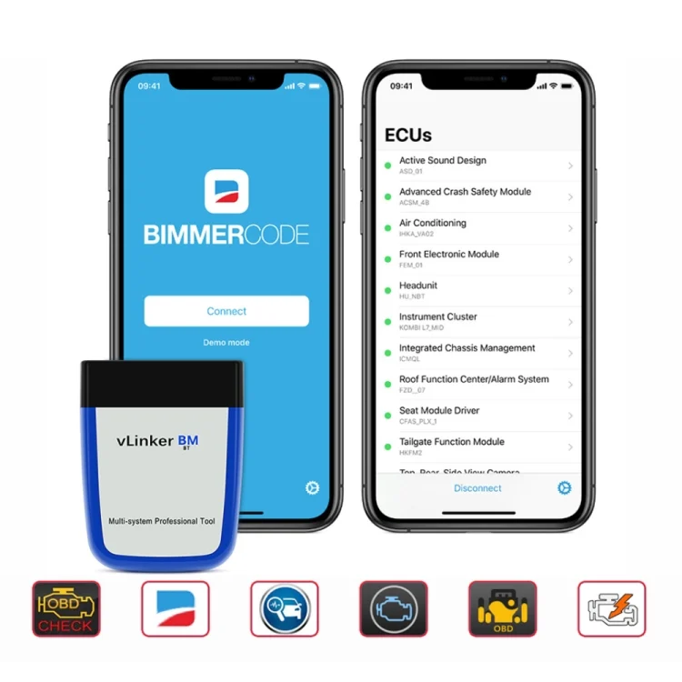 CRP3541_8.webp Vgate VLINKER BM V2.2 Bluetooth 3.0 Android Phone Car OBD Fault Diagnosis Detector - Image 9