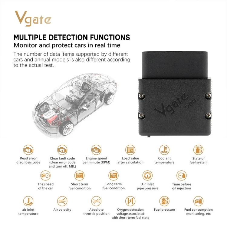 CRP3543_5.webp Vgate VLINKER MC V2.2 Bluetooth 3.0 Car OBD Fault Diagnosis Detector - Image 6