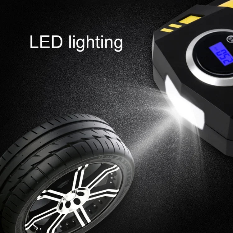 CRP3551_6.webp Car 12V Portable Inflatable Cylinder Pedal Digital Display Air Pump with Light - Image 7