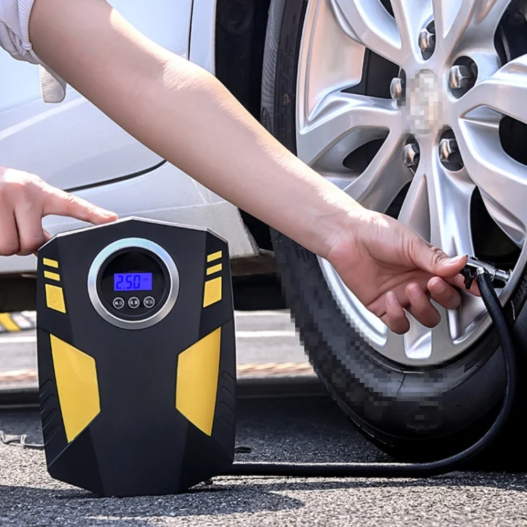 CRP3551_9.webp Car 12V Portable Inflatable Cylinder Pedal Digital Display Air Pump with Light - Image 10
