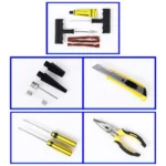 Car 12V Portable Inflatable Cylinder Pedal Pointer Air Pump with Light & Tool Box - Image 4