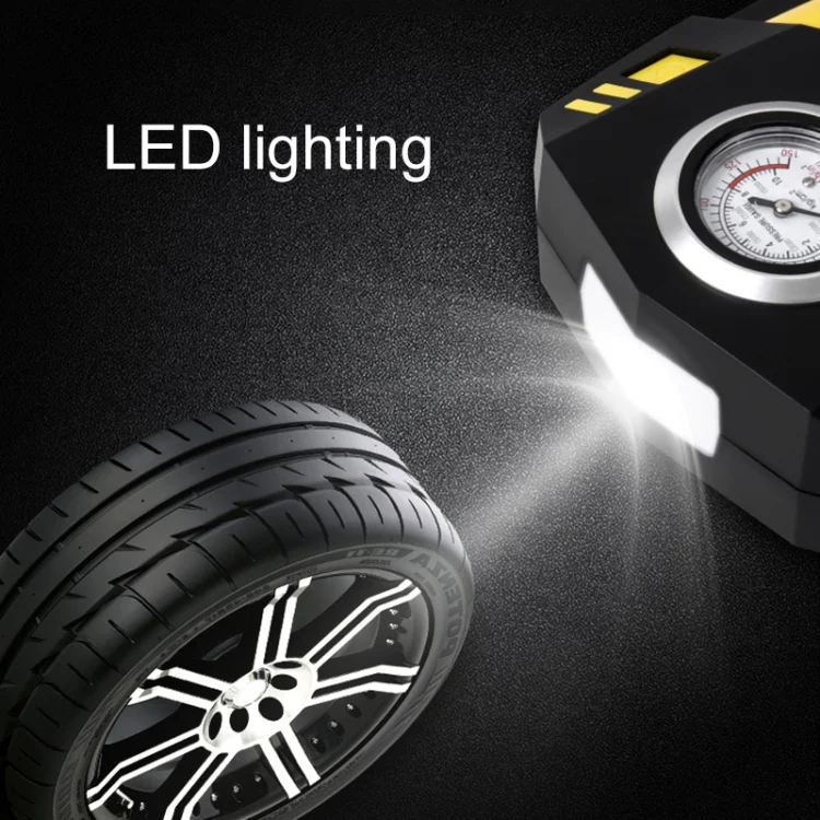 CRP3553_7.webp Car 12V Portable Inflatable Cylinder Pedal Pointer Air Pump with Light & Tool Box - Image 8