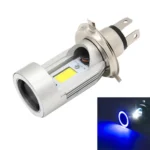 H4 DC12-80V / 20W / 6000K / 2000LM Motorcycle Headlight with Angel Eyes