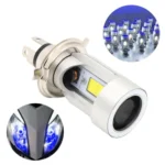 H4 DC12-80V / 20W / 6000K / 2000LM Motorcycle Headlight with Angel Eyes - Image 9