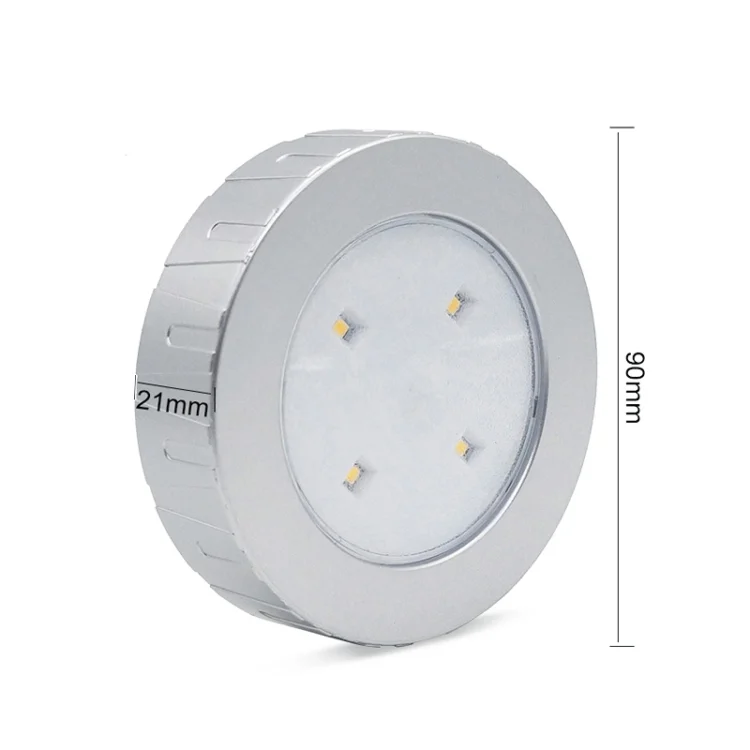 CRP3572_B2.webp R-1633 4.5V / 0.3W 4LEDs Car Indoor Dome Light LED Touch Night Light - Image 3