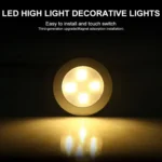 R-1633 4.5V / 0.3W 4LEDs Car Indoor Dome Light LED Touch Night Light - Image 8
