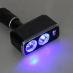 SHUNWEI SD-1909 80W 0.8A Car 2 in 1 USB Charger 90 Degree Free Rotation Cigarette Lighter - Image 11